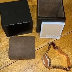 Michael Kors | Accessories | Micheal Kors Gold Tone And Red 